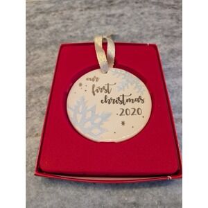 Lenox 2020 Our First Christmas Together Snowflake Ornament